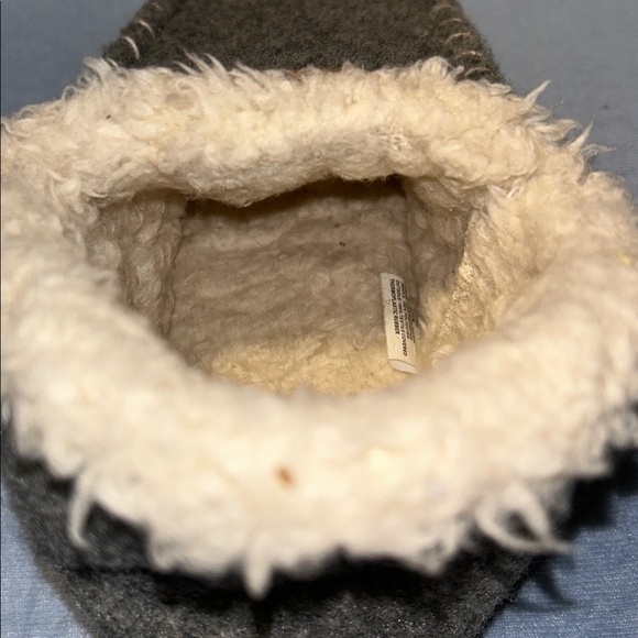 GAA HUU WOOL LOOK Polyester Lined Slippers Size 7/8 Rubber Soles - Picture 10 of 15